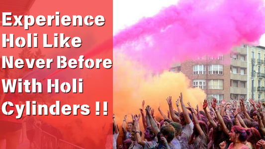 Experience Holi Like Never Before with Easy-to-Use Holi Color Cylinders!