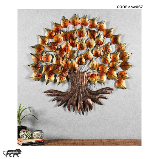 Metal Wall Art Led Tree Decor