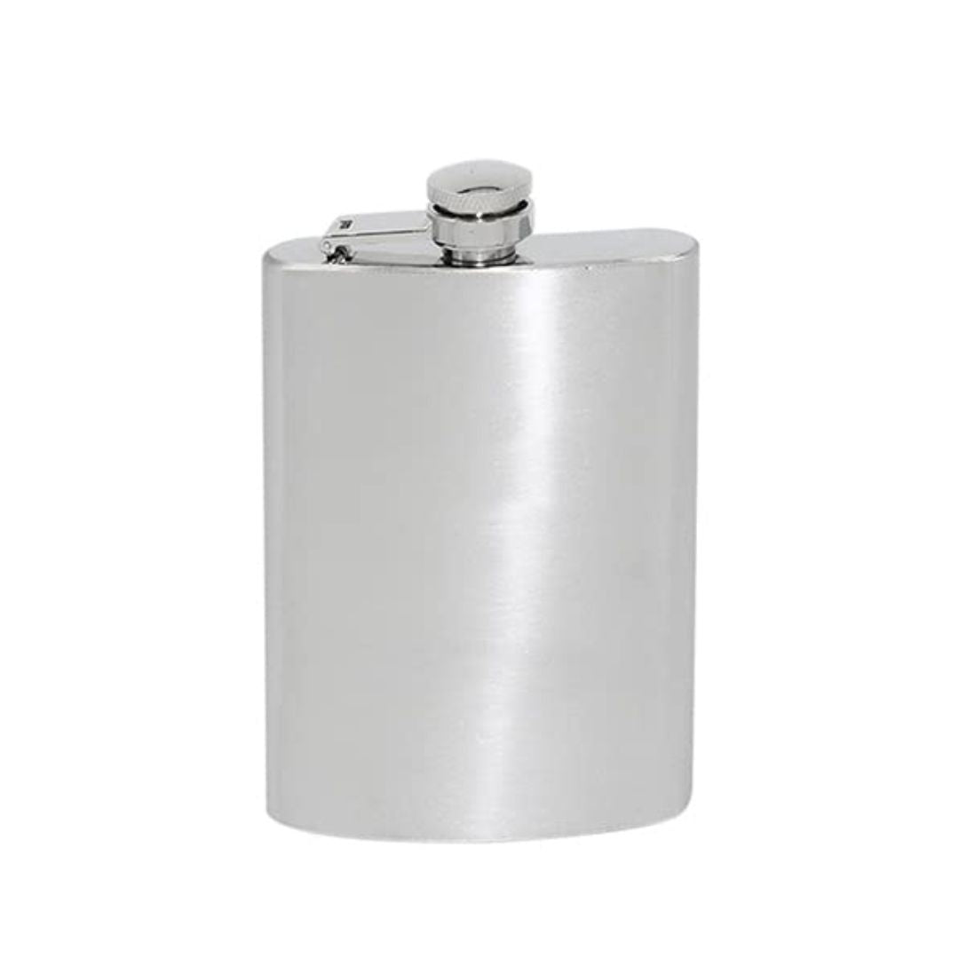 5 OZ Silver Stainless Steel Hip Flask, Wine Whiskey, Alcohol Drinks Pocket Bottle