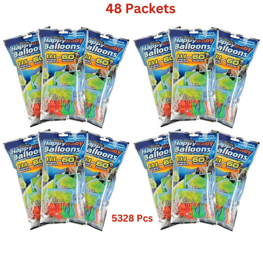 Holi Rang Gubara/ Holi Color Water Balloons/Magic Water Balloons- 48 Packets, 5328 Pcs @3840/-