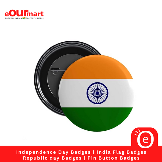 Independence Day Badges | India Flag Badges | India Republic day Badges | Pin Button Badges