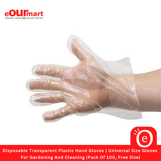 Disposable Transparent Plastic Hand Gloves 