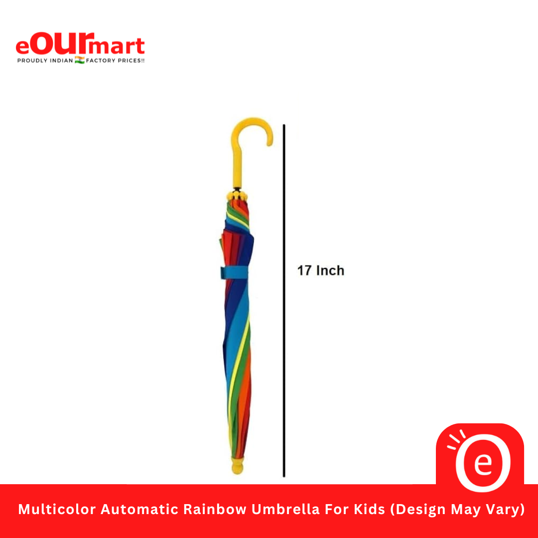 Multicolor Automatic Rainbow Umbrella