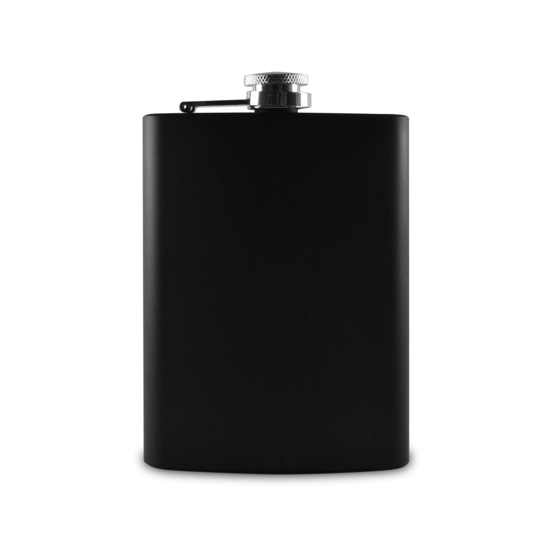 7 OZ Black Matte Stainless Steel Hip Flask, Wine Whiskey, Alcohol Drinks Pocket Bottle