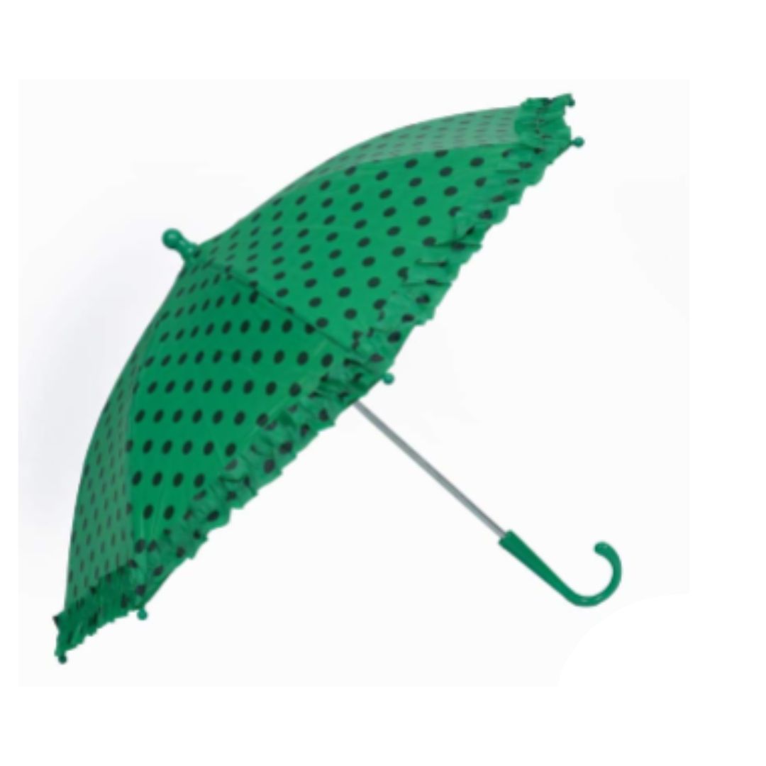 Dot Printed  Umbrella For Kids, Size - 12 Inch, Multicolor