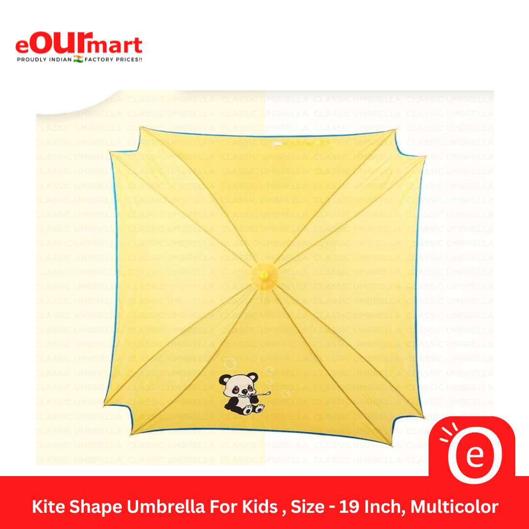 Kite Shape Umbrella For Kids , Size - 19 Inch, Multicolor