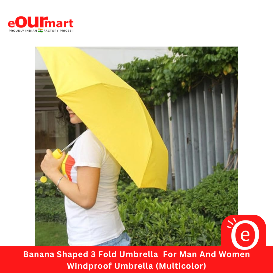 Banana Shaped 3 Fold Umbrella