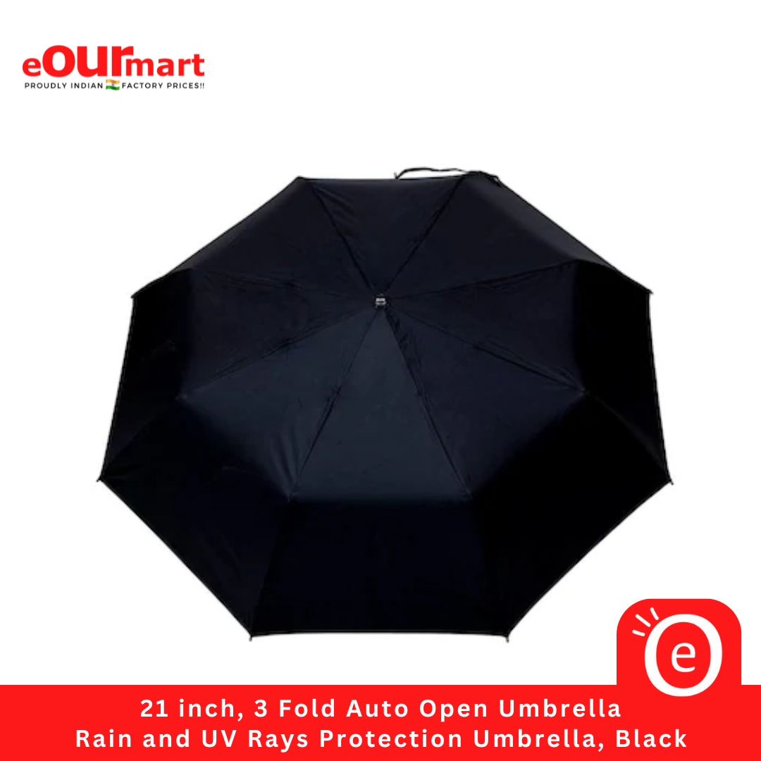 21 inch, 3 Fold Auto Open Umbrella 