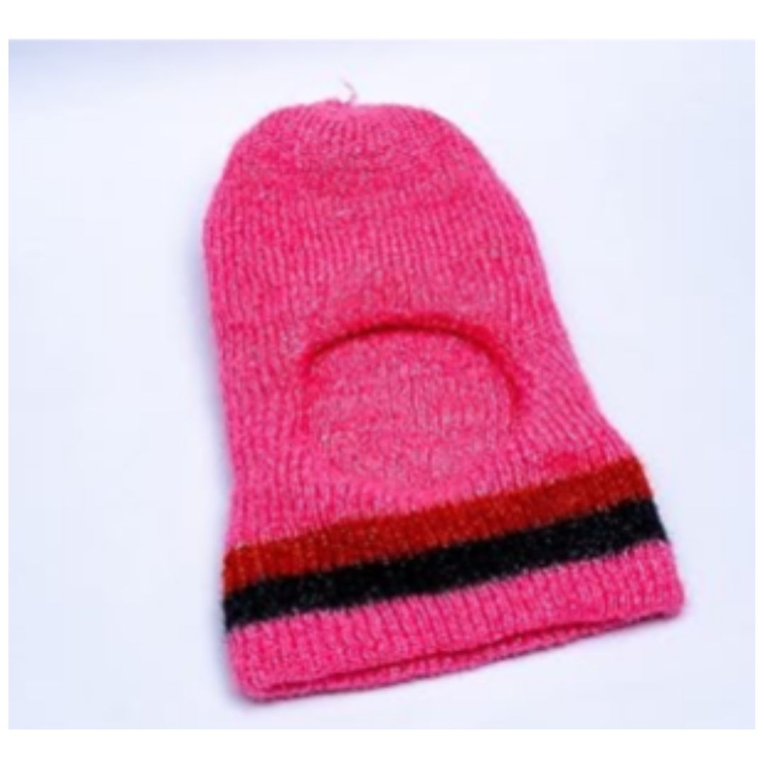 Woolen Monkey Cap For Kids (Colour And Design May Vary)