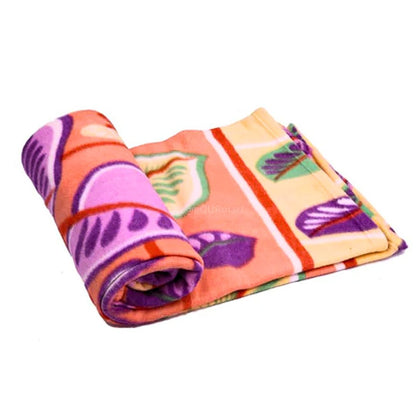 Floral Printed Fleece Blanket for Donation | Donation Blankets At Wholesale Price (Floral Print) MOQ 100 Pcs