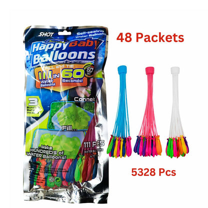 Holi Rang Gubara/ Holi Color Water Balloons/Magic Water Balloons- 48 Packets, 5328 Pcs @3840/-