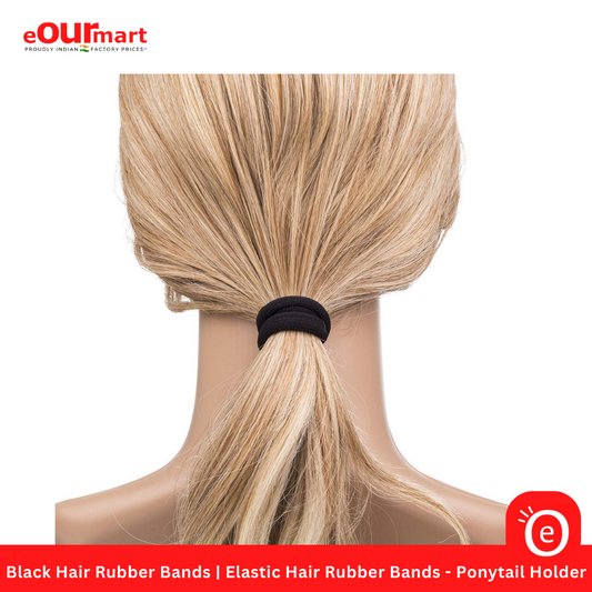 Black Hair Rubber Bands | Elastic Hair Rubber Bands