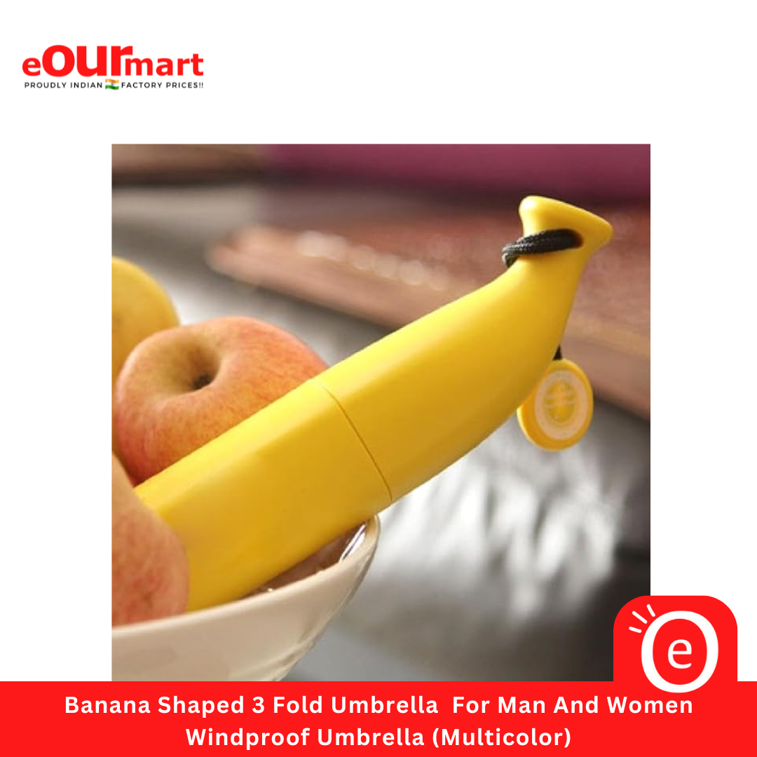 Banana Shaped 3 Fold Umbrella