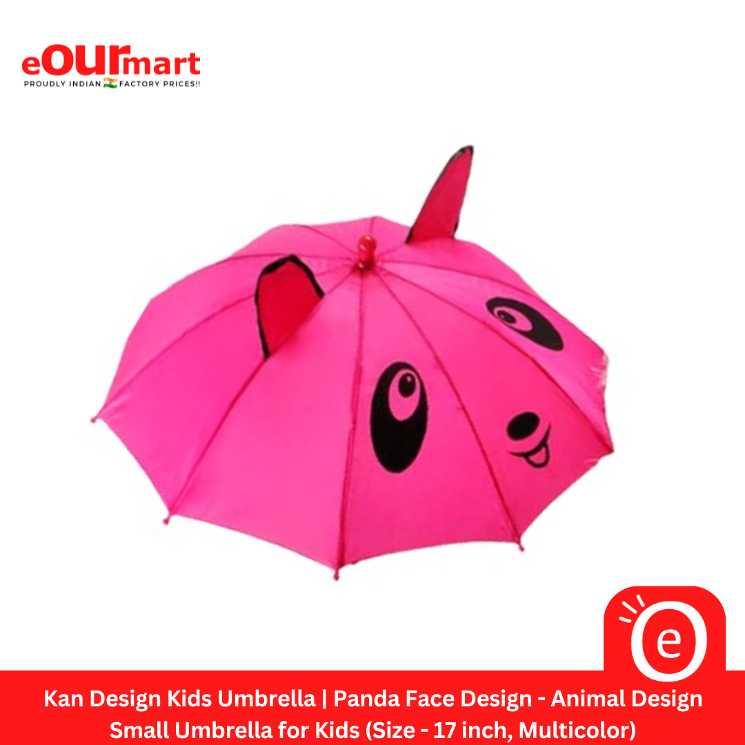 Kan Design Kids Umbrella | Panda Face Design - Animal Design 