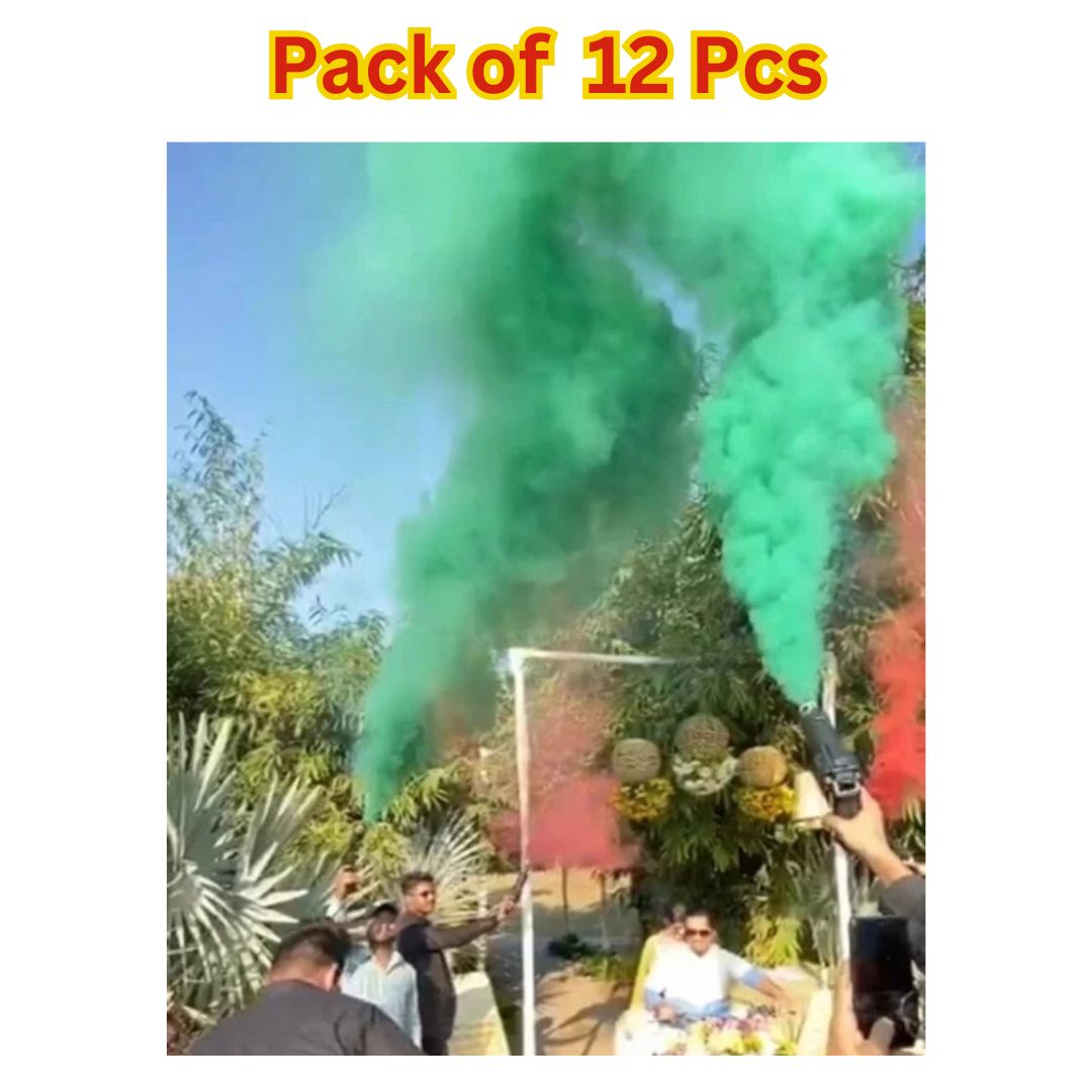 Holi Pyro Colours At Factory Price | Holi Rang Pyro Refill | Holi Color Powder for Holi Celebration, Pack of 12 Pcs, @838.90/-