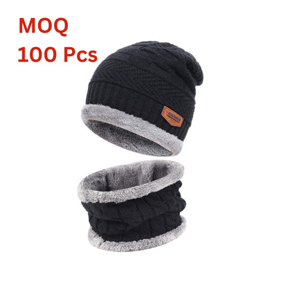 Men's Woolen Cap with Neck Warmer