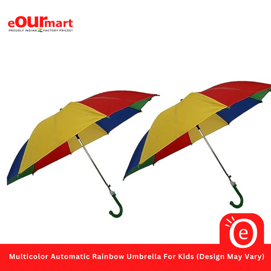 Multicolor Automatic Rainbow Umbrella