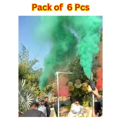 Holi Pyro Colours | Holi Rang Pyro Refill | Holi Color Smoke, Pack of 6 Pcs (Multicolour) @449.90/-