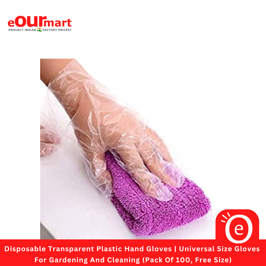 Disposable Transparent Plastic Hand Gloves 