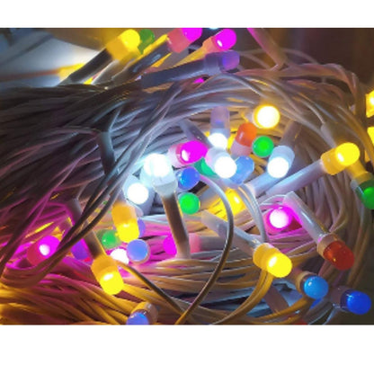 Diwali Lights For Home | RGB Rice Decorative Light for Diwali, 8mm (272 Inch, 18 Bulb)