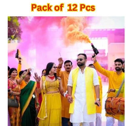 Holi Pyro Colours At Factory Price | Holi Rang Pyro Refill | Holi Color Powder for Holi Celebration, Pack of 12 Pcs, @838.90/-