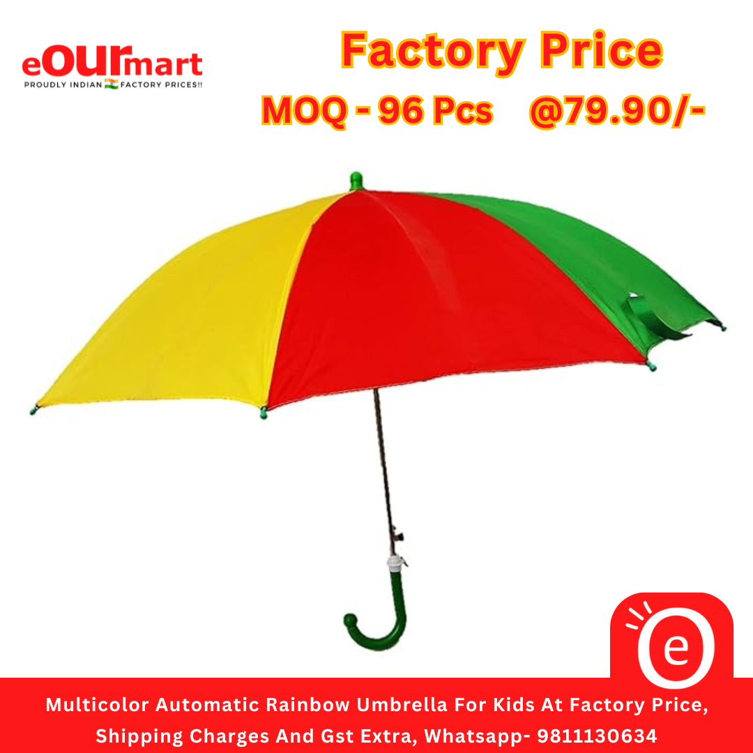 Multicolor Automatic Rainbow UmbrellaMulticolor Automatic Rainbow Umbrella