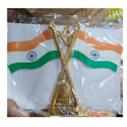 National Flag Of India For Car Dashboard Flag, Desk, Table And For Gifting Purpose (Design May Vary)