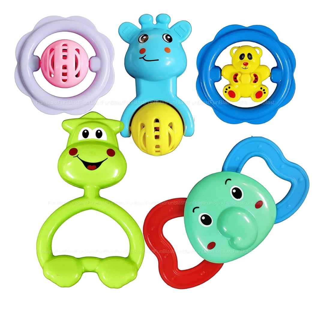 Baby Rattle Toys for New Born and Infants (Multicolor And Different Design)