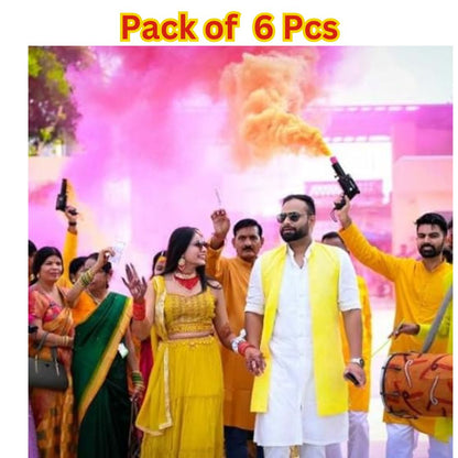 Holi Pyro Colours | Holi Rang Pyro Refill | Holi Color Smoke, Pack of 6 Pcs (Multicolour) @449.90/-