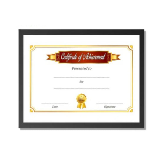 A4 Size Certificate Frame, 8x12 Inch Photo Frame For Certificates