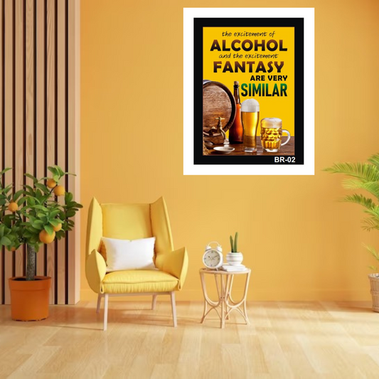 Alcohol Quote Wall Frame