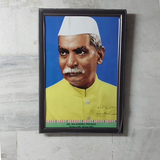 Dr Rajendra Prasad Photo with Frame (12x18 Inch)Frame Colour May Vary