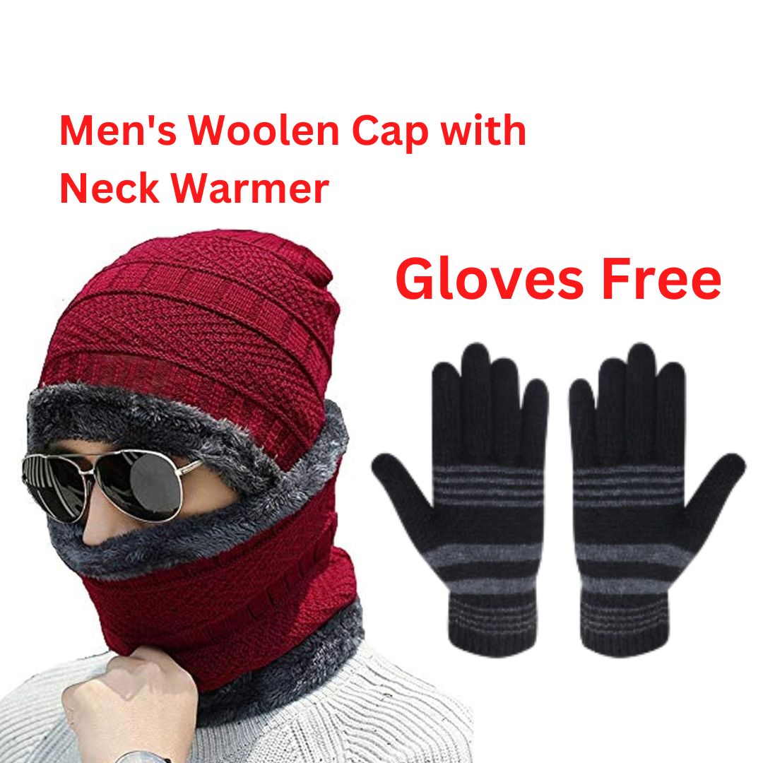 woolen cap with warmer