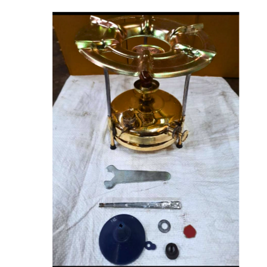 Kerosene & Diesel Folding Brass Stove, Single Burner Pressure Stove, 900 Ml Tank, Kerosene Cooking Stove