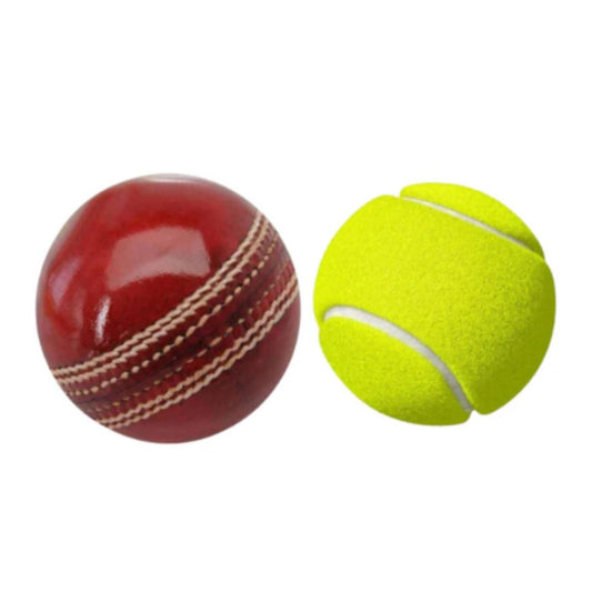 Combo Of Leather Ball & Cricket Tennis Ball (Buy Minimum 3 Sets @344.90/-