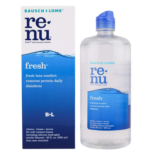 Bausch & Lomb Renu Fresh Contact Solution/Cleaner, 500ml, eOURmart