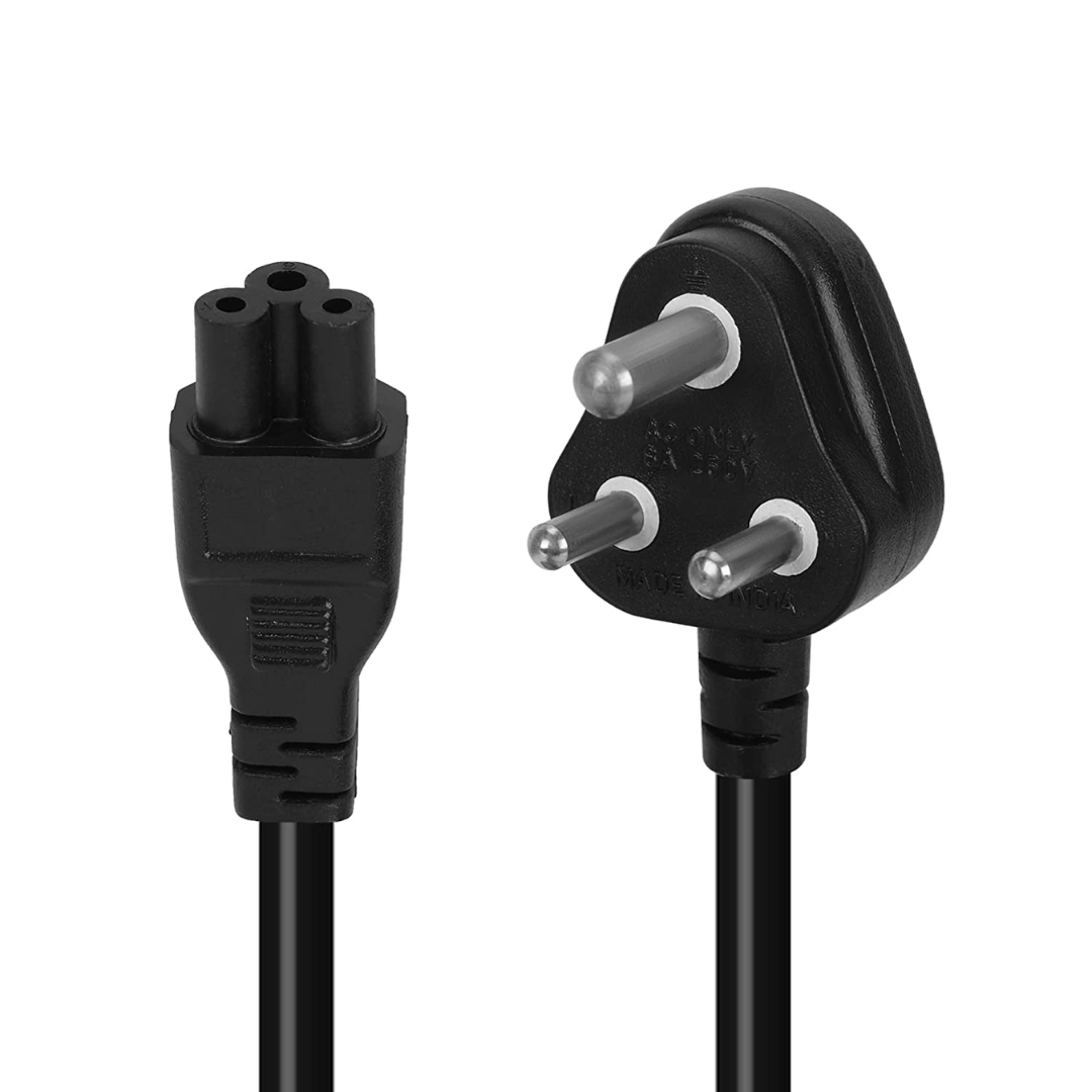 Power Cable Cord for Laptop, 1.5 Meter (Black)